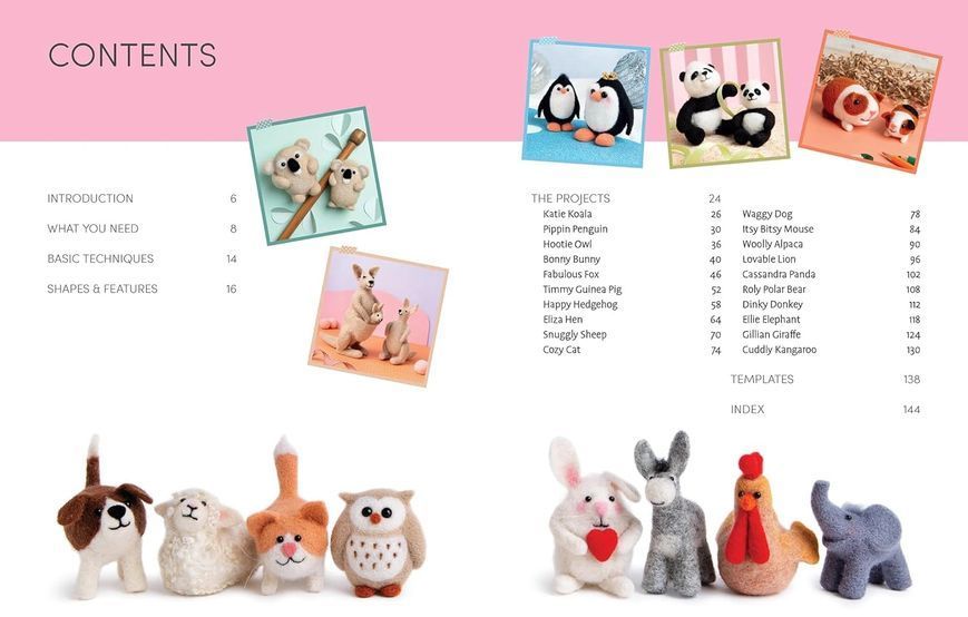 Cute Animals to Needle Felt. Роз Дейс 107695 фото